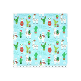 Fabric, "Fa la la" Christmas Llamas, Print